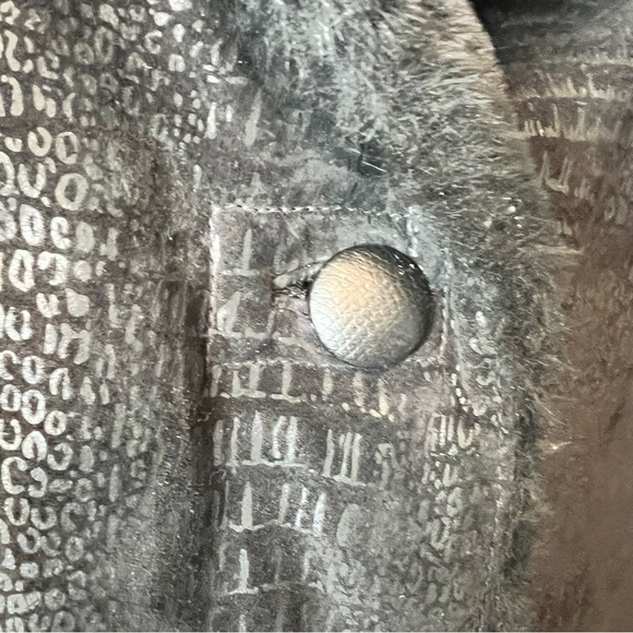 Winlit Reversible Jacket Luxurious Leather Faux Fur coat in Black L - Picture 6 of 17